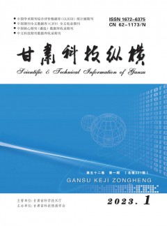 甘肅科技縱橫雜志